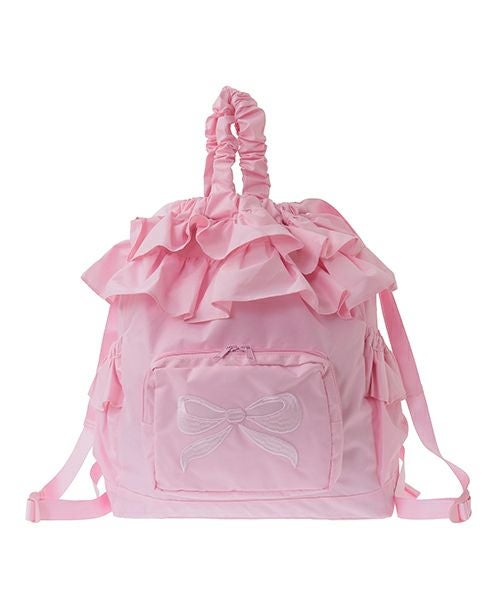 RIBBON FRILL KNAPSACK | Candy Stripper（キャンディ ストリッパー