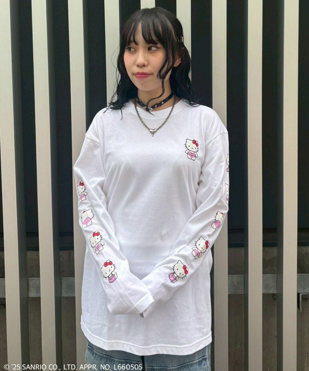 HELLO KITTY】LINGERIE L/S TEE | Candy Stripper（キャンディ