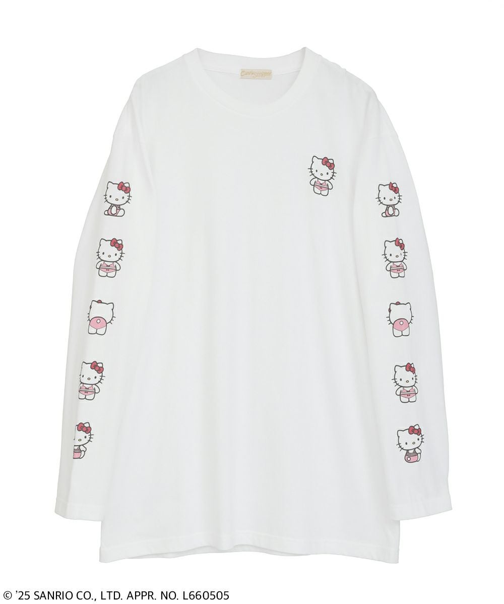 HELLO KITTY】LINGERIE L/S TEE | Candy Stripper（キャンディ