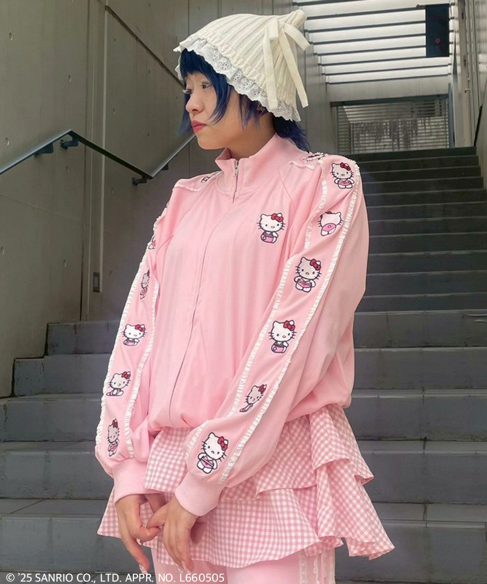 HELLO KITTY】LINGERIE JERSEY BLOUSON | Candy Stripper（キャンディ