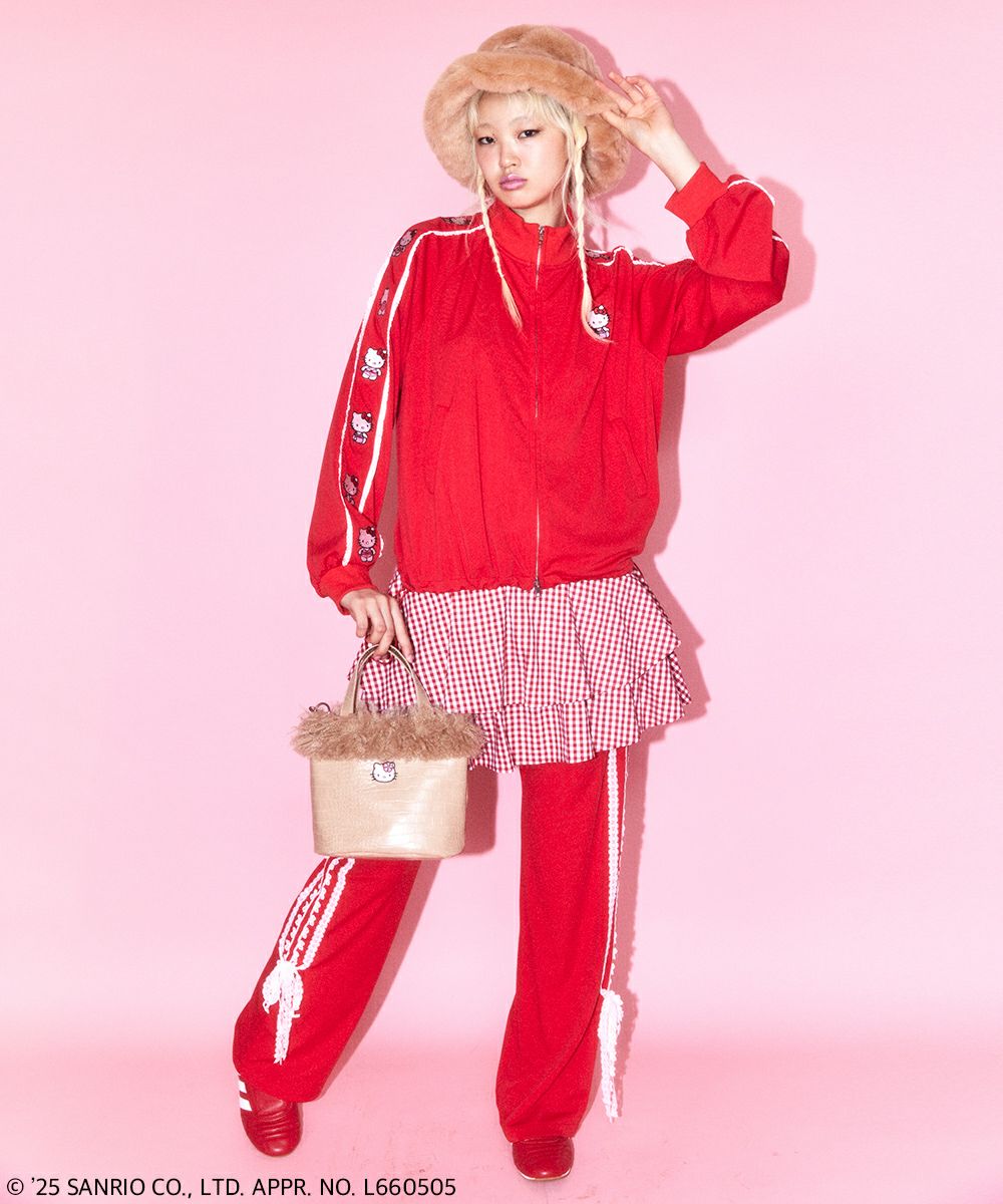 HELLO KITTY】LINGERIE JERSEY BLOUSON | Candy Stripper（キャンディ