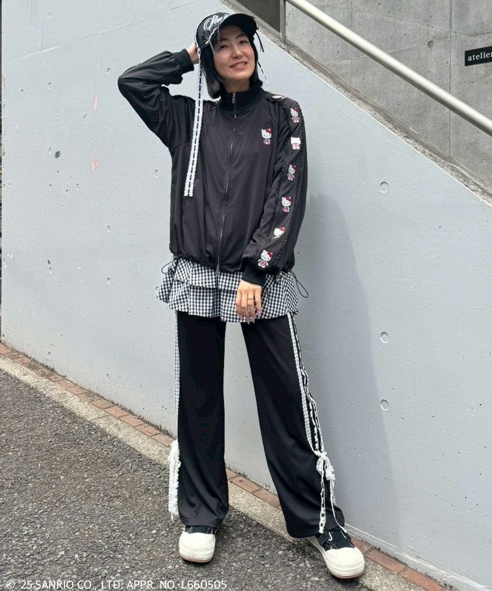 HELLO KITTY】LINGERIE JERSEY BLOUSON | Candy Stripper（キャンディ