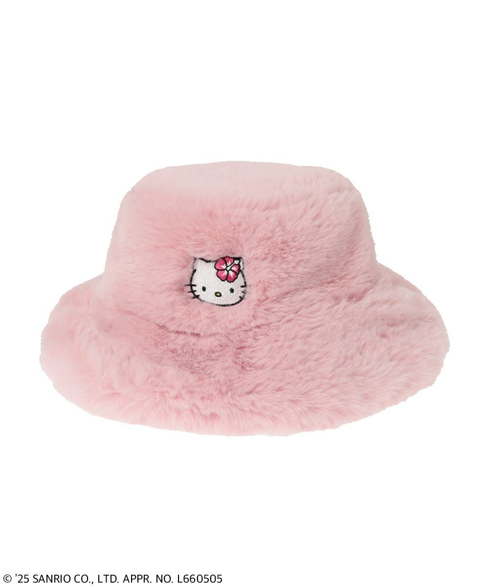HELLO KITTY】HIBISCUS FUR HAT | Candy Stripper（キャンディ