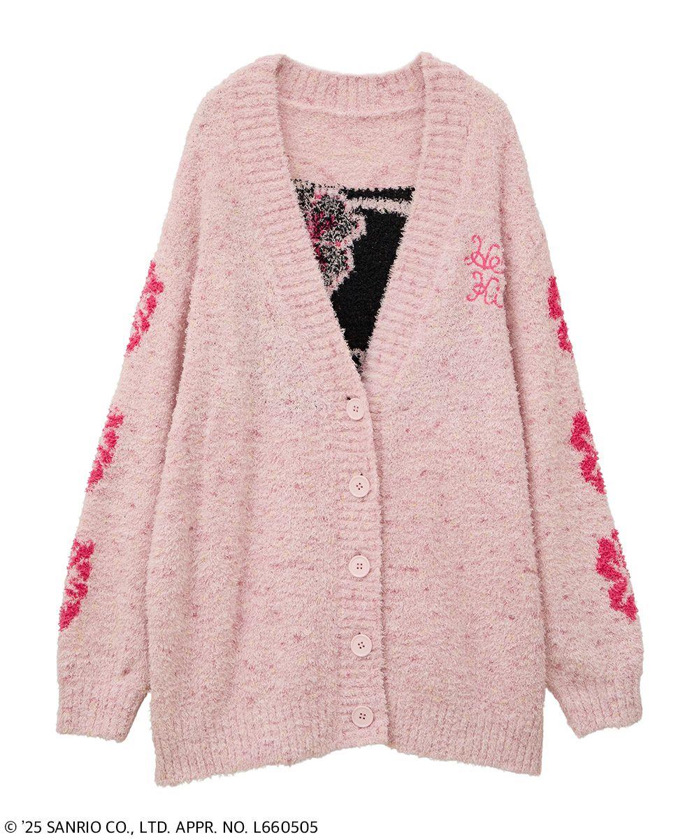 HELLO KITTY】HIBISCUS KNIT CARDIGAN | Candy Stripper（キャンディ