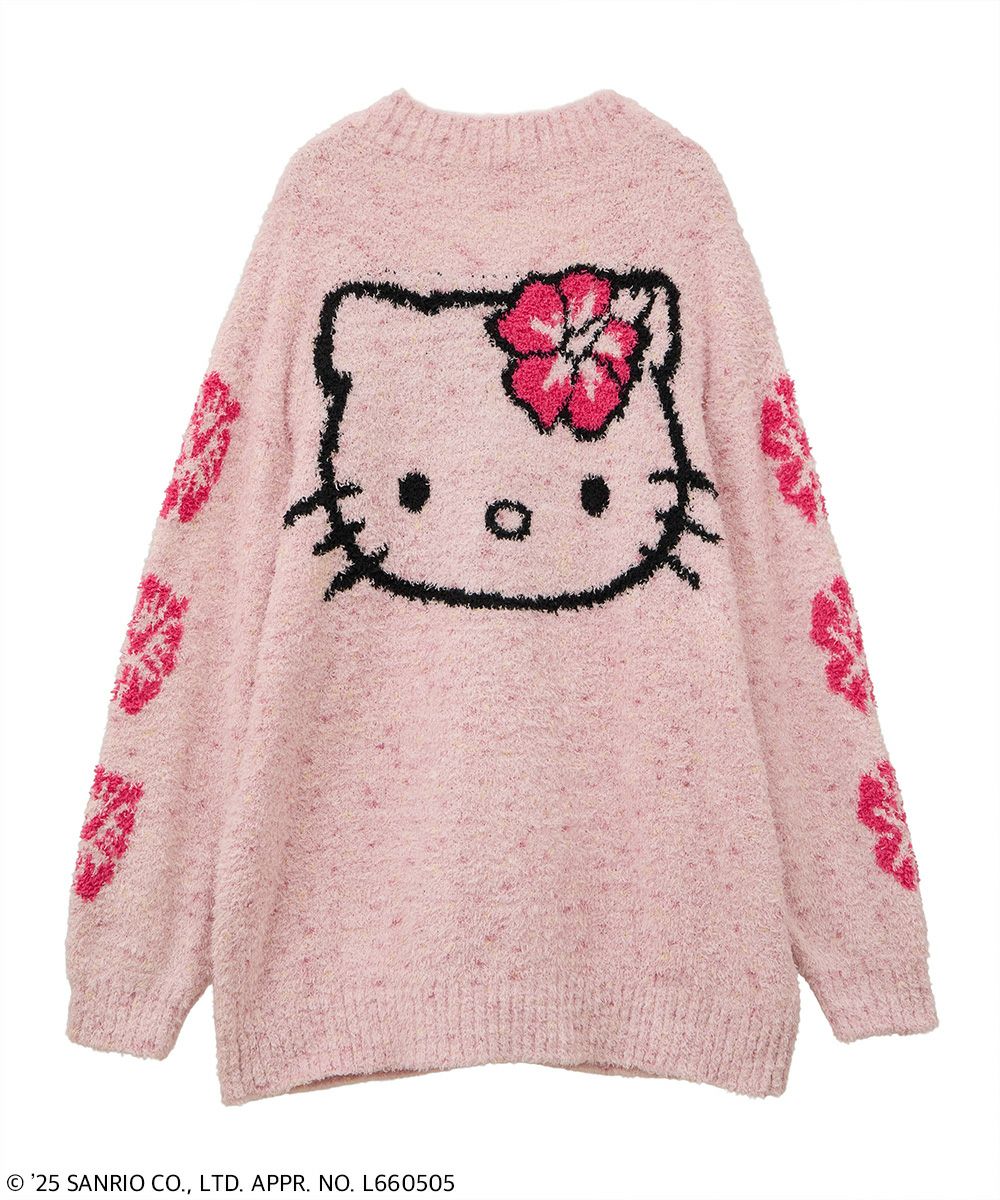 HELLO KITTY】HIBISCUS KNIT CARDIGAN | Candy Stripper（キャンディ