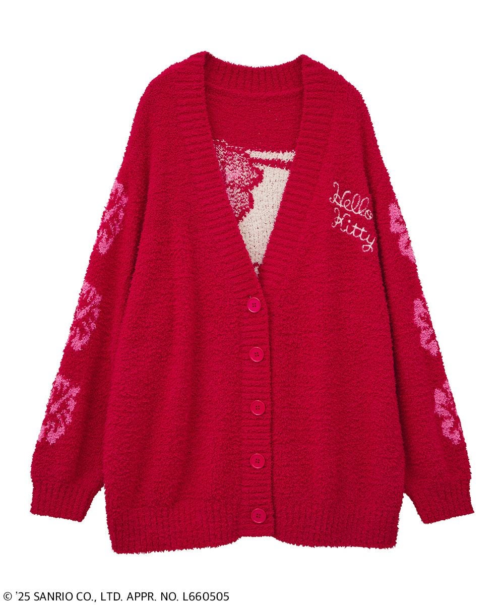 HELLO KITTY】HIBISCUS KNIT CARDIGAN | Candy Stripper（キャンディ