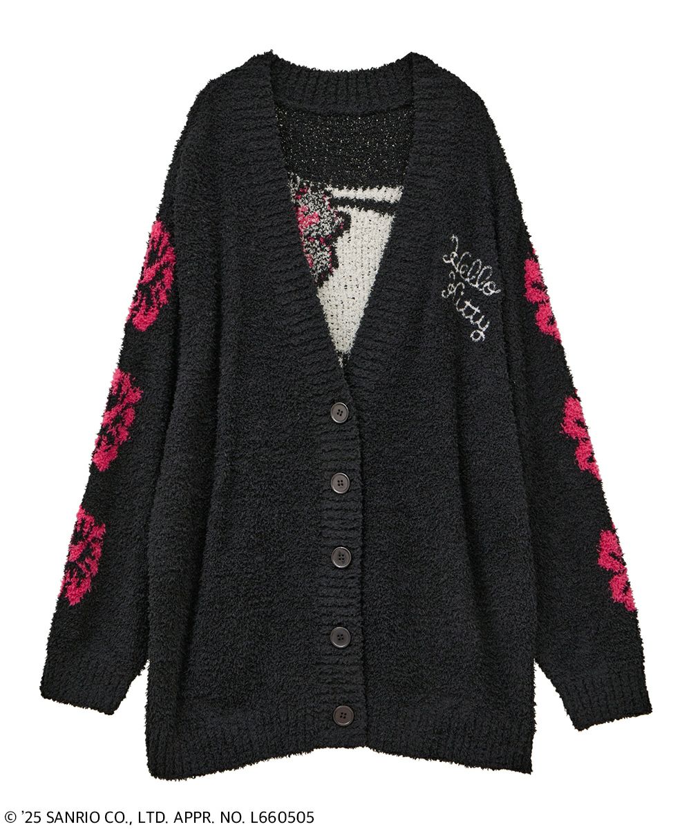 HELLO KITTY】HIBISCUS KNIT CARDIGAN | Candy Stripper（キャンディ
