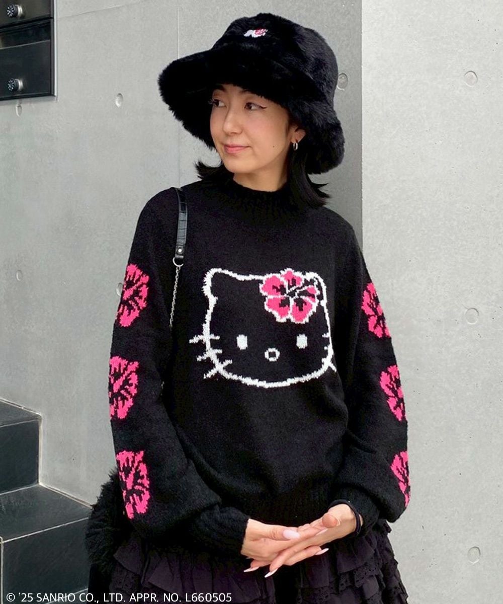 HELLO KITTY】HIBISCUS KNIT PULLOVER | Candy Stripper（キャンディ