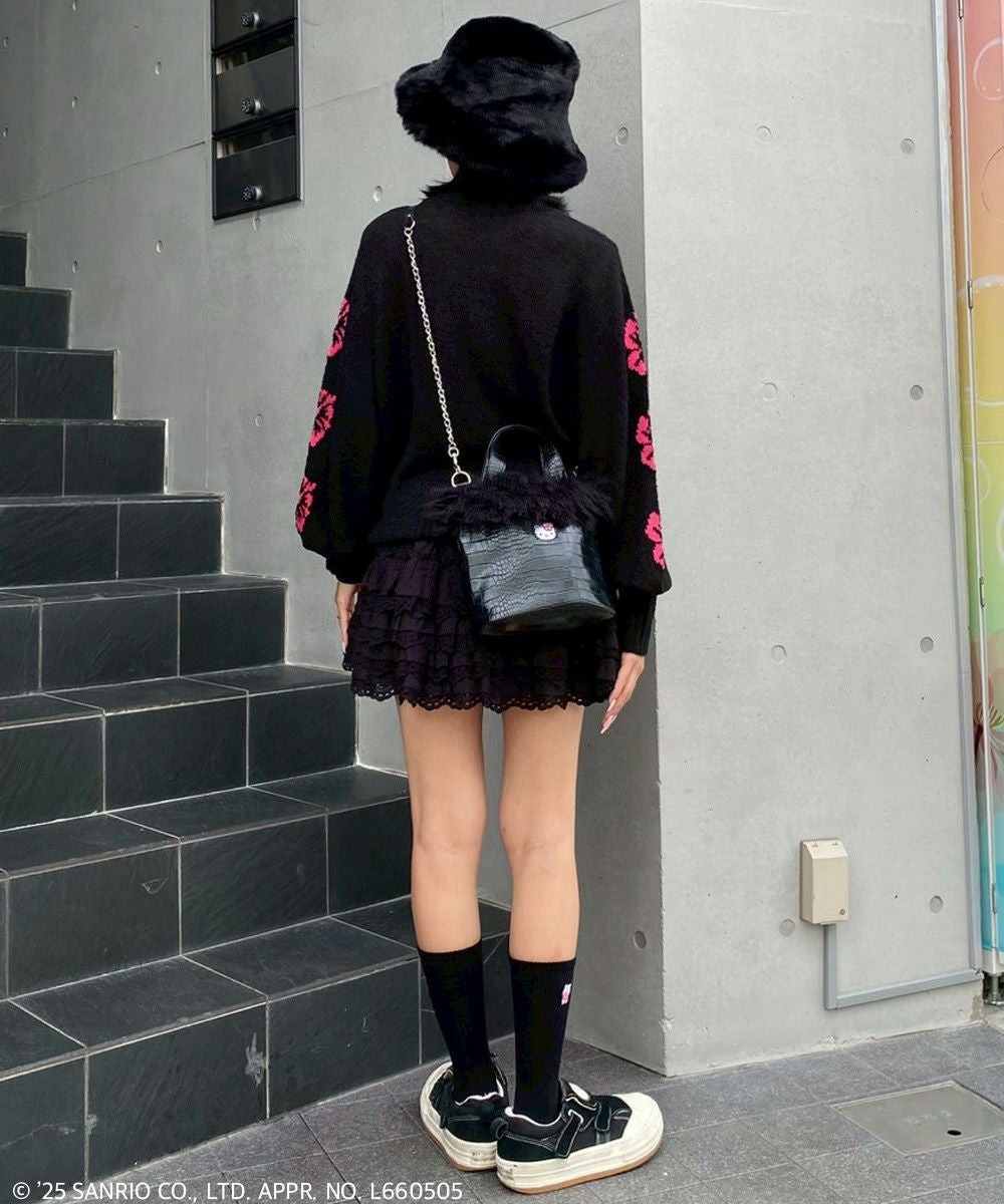 HELLO KITTY】HIBISCUS KNIT PULLOVER | Candy Stripper（キャンディ