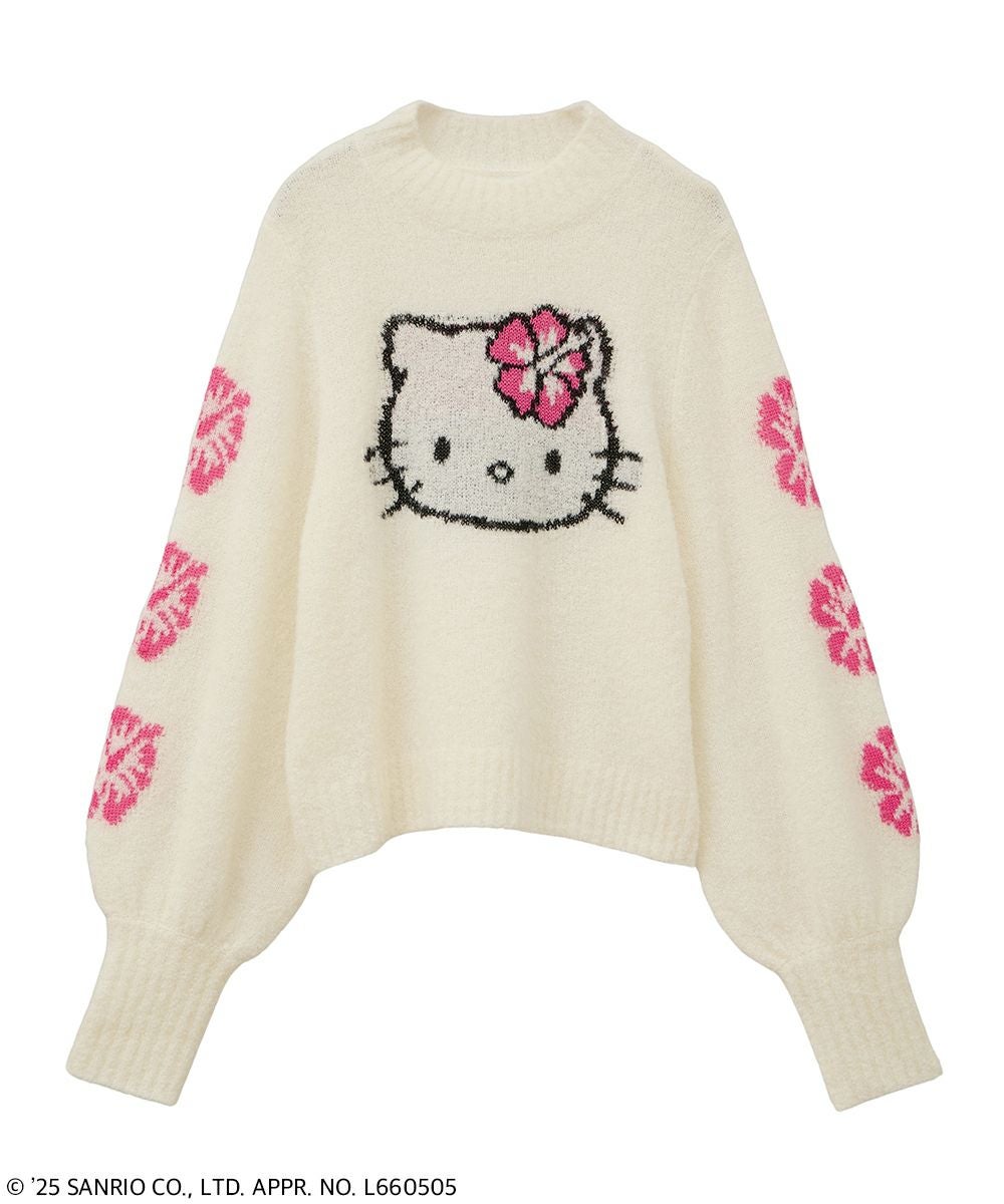 HELLO KITTY】HIBISCUS KNIT PULLOVER | Candy Stripper（キャンディ
