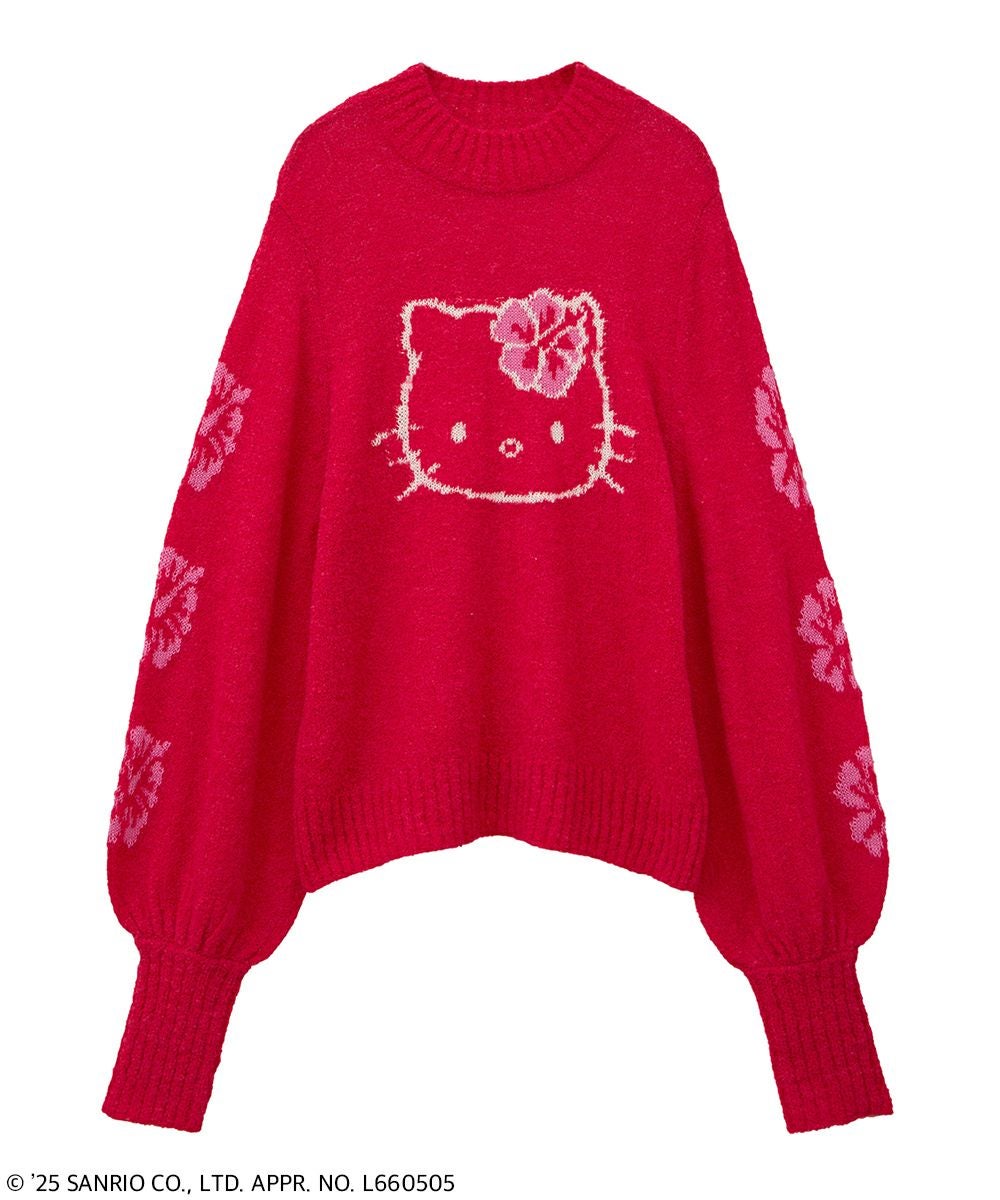 きてぃー HELLO KITTY】HIBISCUS KNIT PULLOVER | Candy Stripper（キャンディ