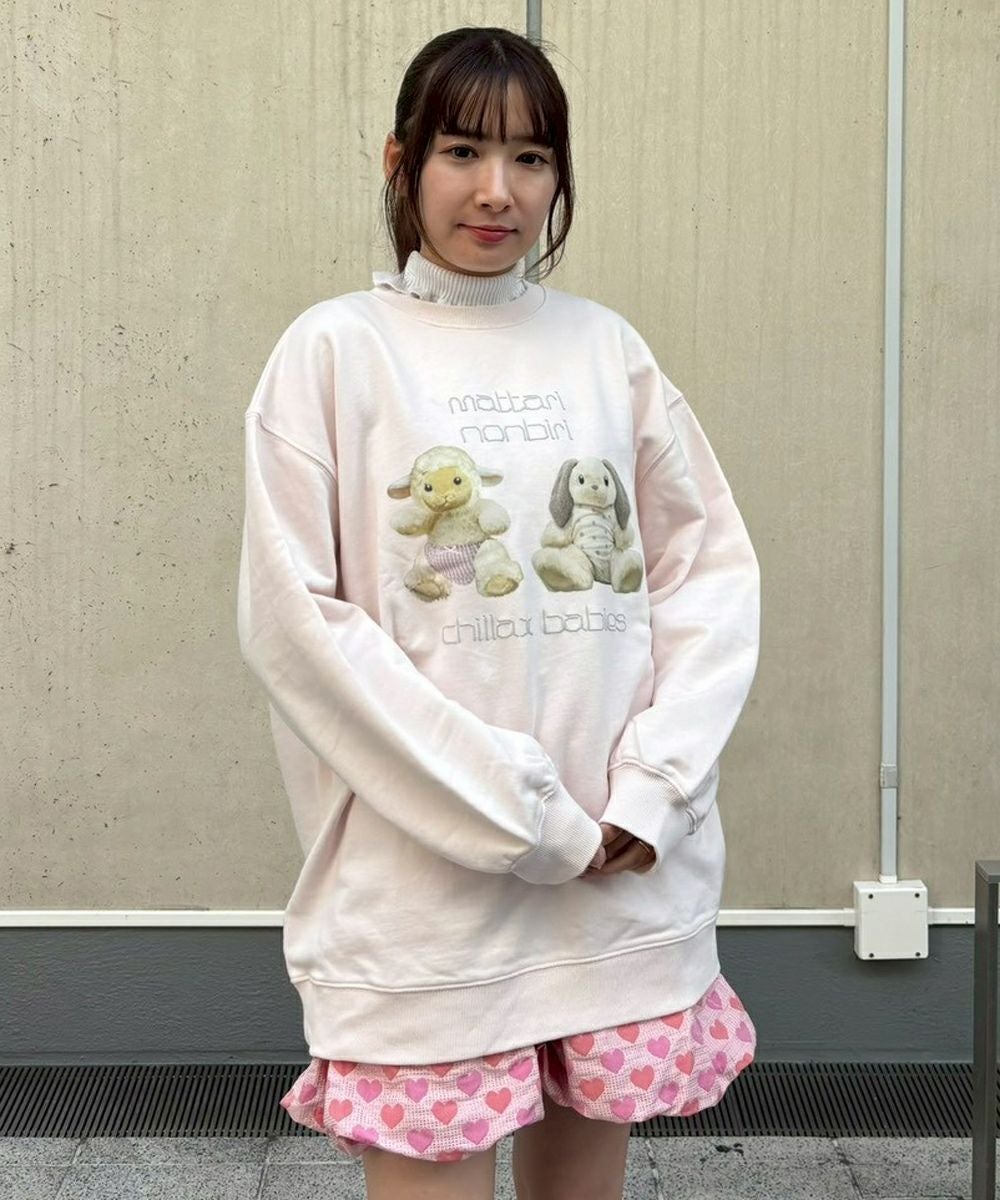 CINNAMOROLL】FRIENDS SWEAT ONE-PIECE | Candy Stripper（キャンディ