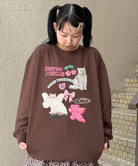 CAT CLUB SWEAT ONE-PIECE | Candy Stripper（キャンディ ストリッパー 