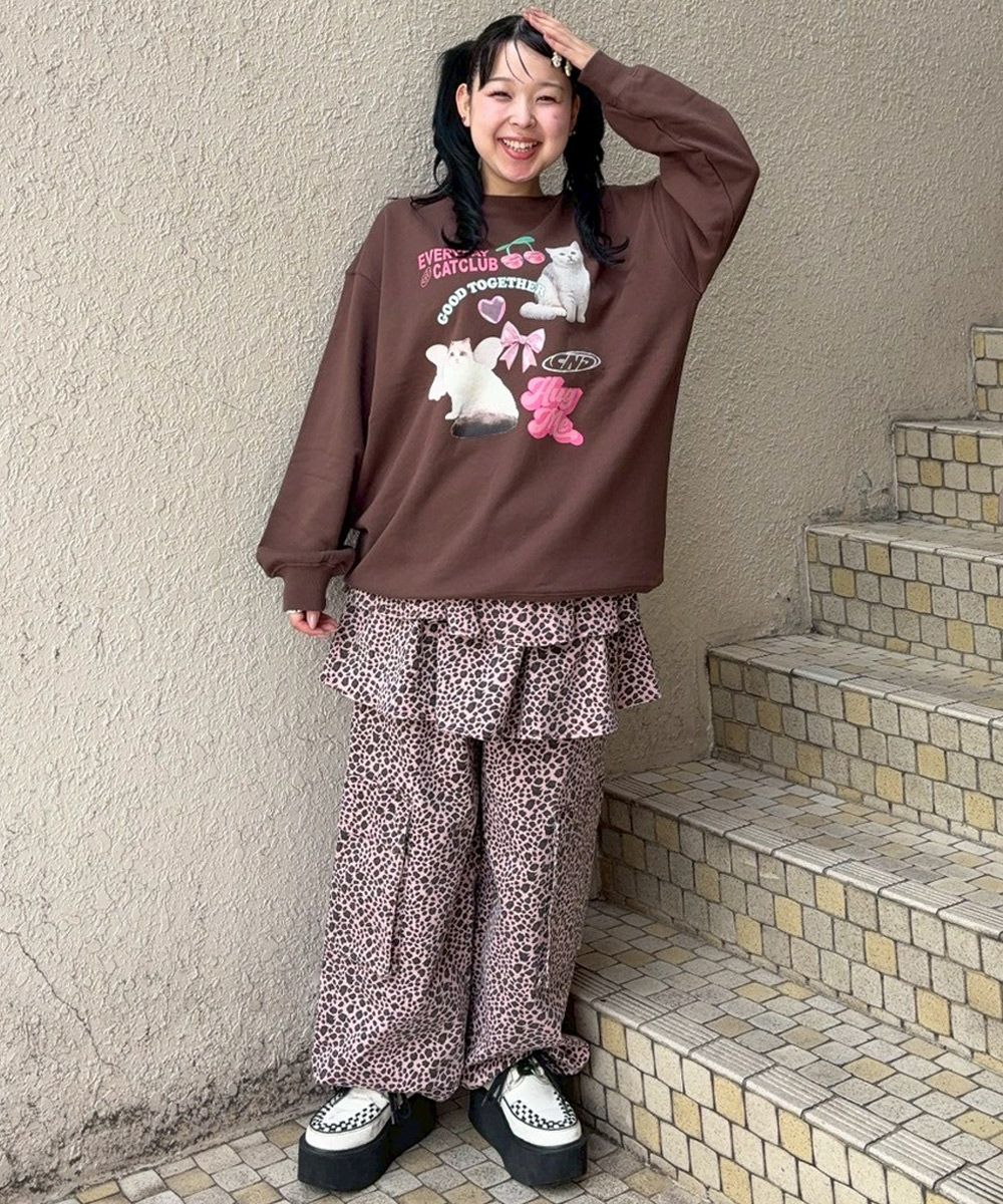 CAT CLUB SWEAT ONE-PIECE | Candy Stripper（キャンディ ストリッパー