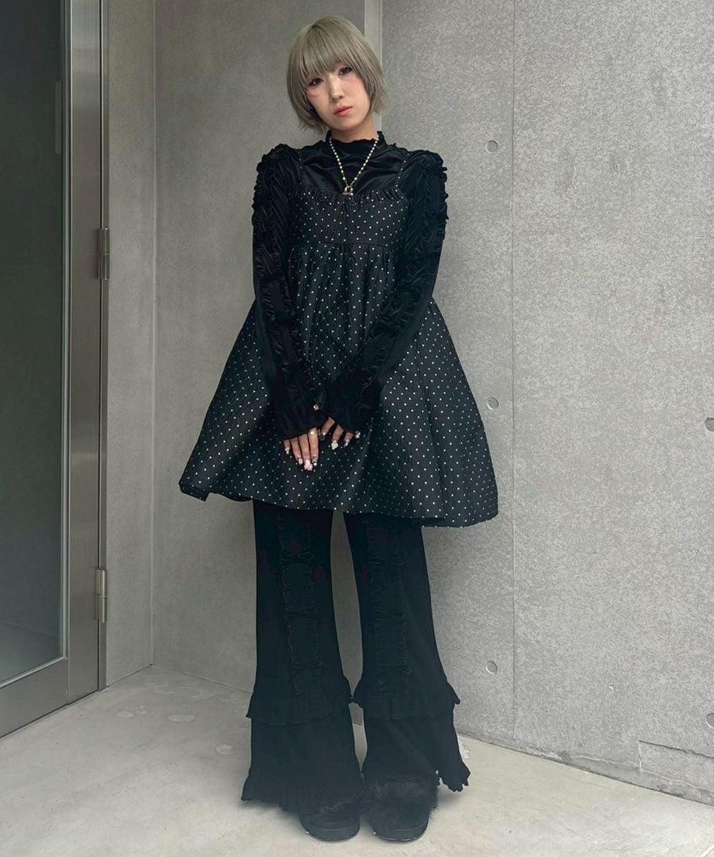 DECORATE RIBBON FLARE PANTS | Candy Stripper（キャンディ