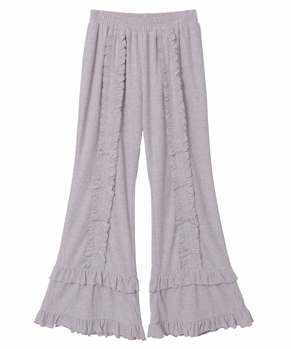 DECORATE RIBBON FLARE PANTS | Candy Stripper（キャンディ