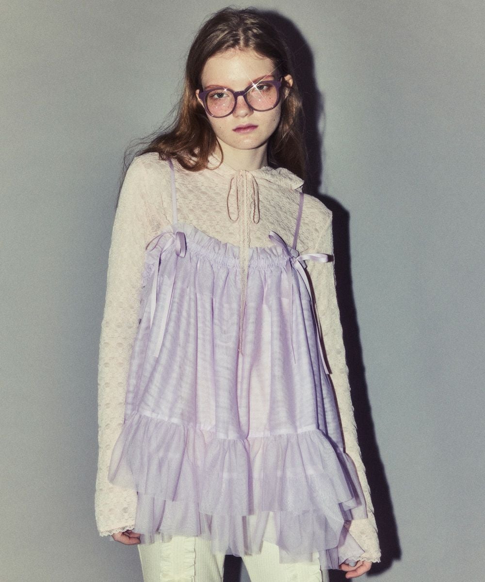 DECORATE RIBBON FLARE PANTS | Candy Stripper（キャンディ