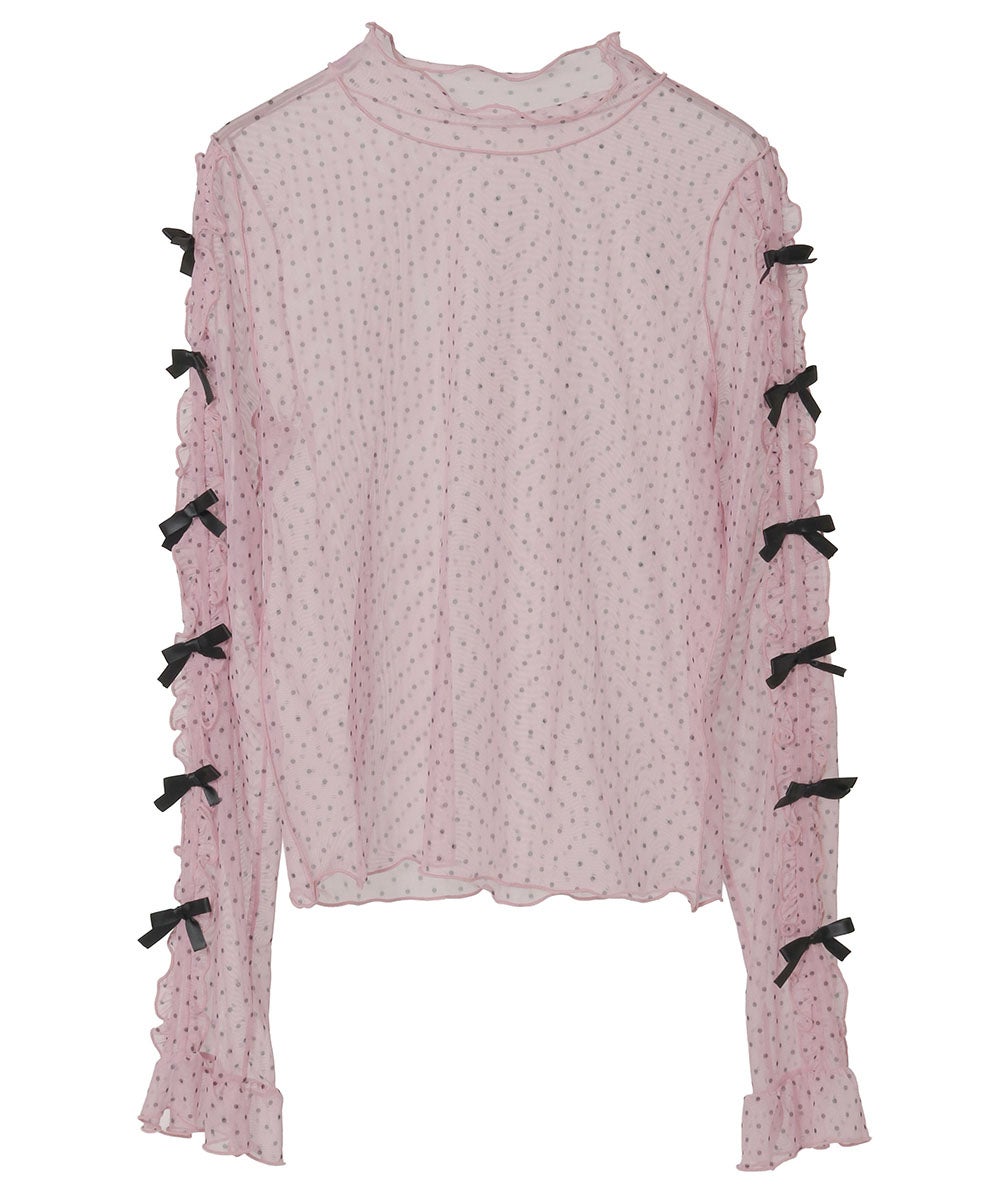 DOLLY RIBBON DOT TULLE TOPS | Candy Stripper（キャンディ