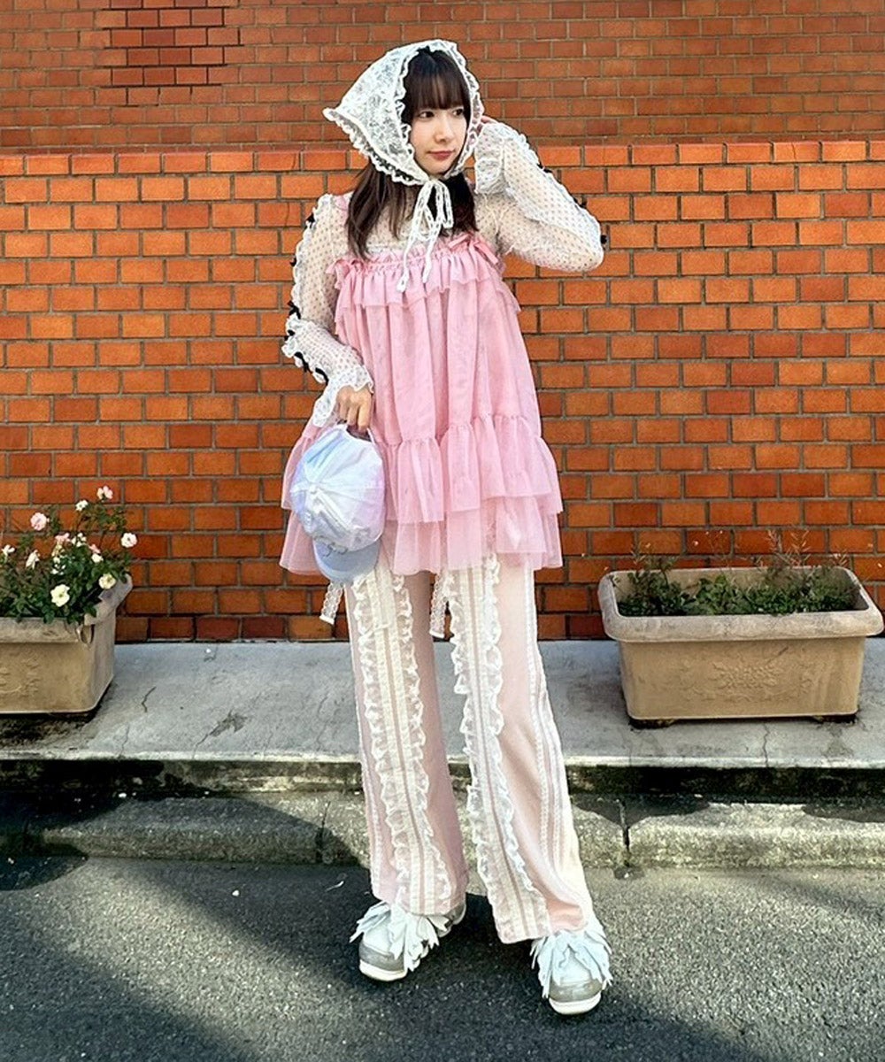 FRILL LACY JERSEY PANTS | Candy Stripper（キャンディ ストリッパー