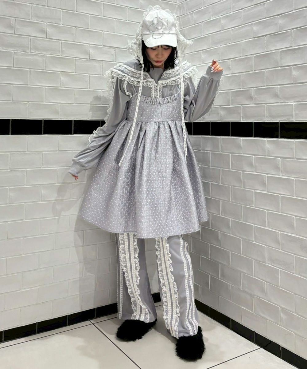 FRILL LACY JERSEY BLOUSON | Candy Stripper（キャンディ