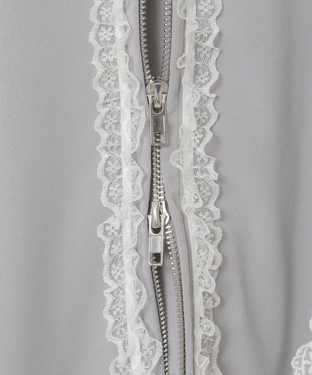 FRILL LACY JERSEY BLOUSON | Candy Stripper（キャンディ