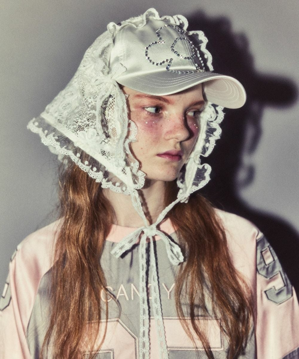 3WAY LACE SCARF CAP | Candy Stripper（キャンディ ストリッパー