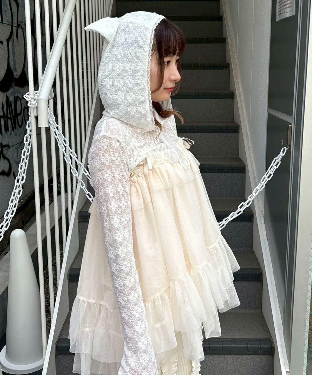 HOODED LACE TOPS | Candy Stripper（キャンディ ストリッパー