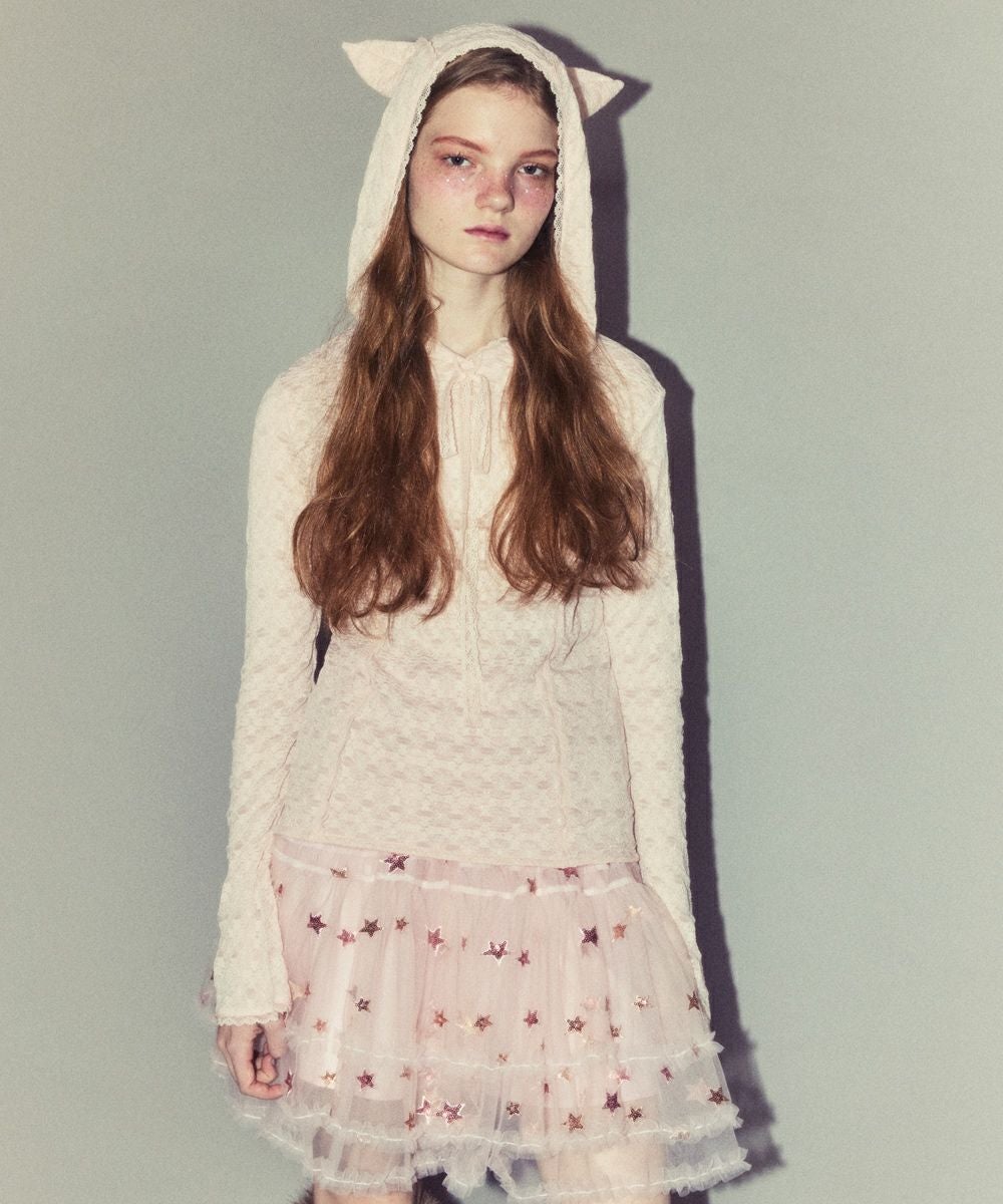 HOODED LACE TOPS | Candy Stripper（キャンディ ストリッパー