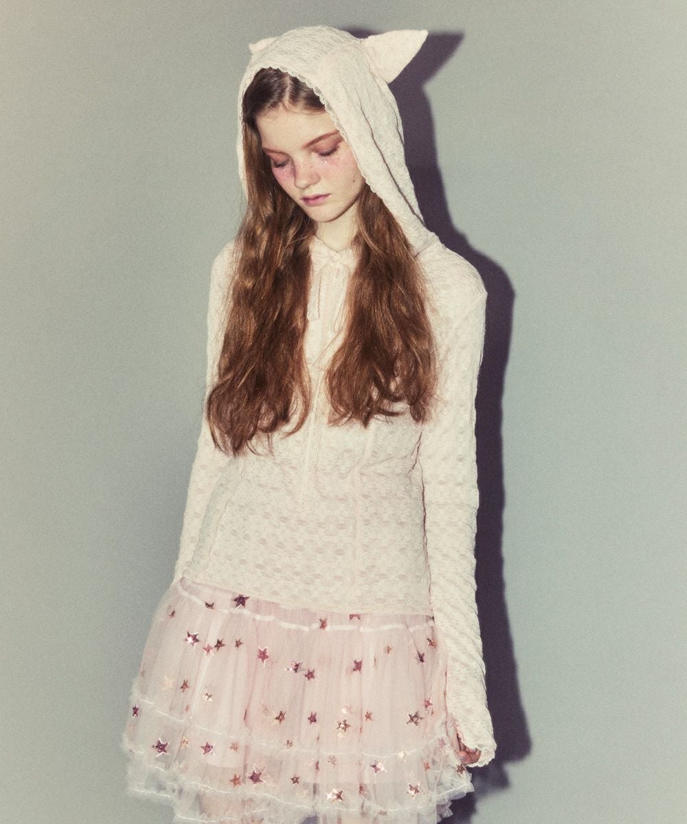 HOODED LACE TOPS | Candy Stripper（キャンディ ストリッパー