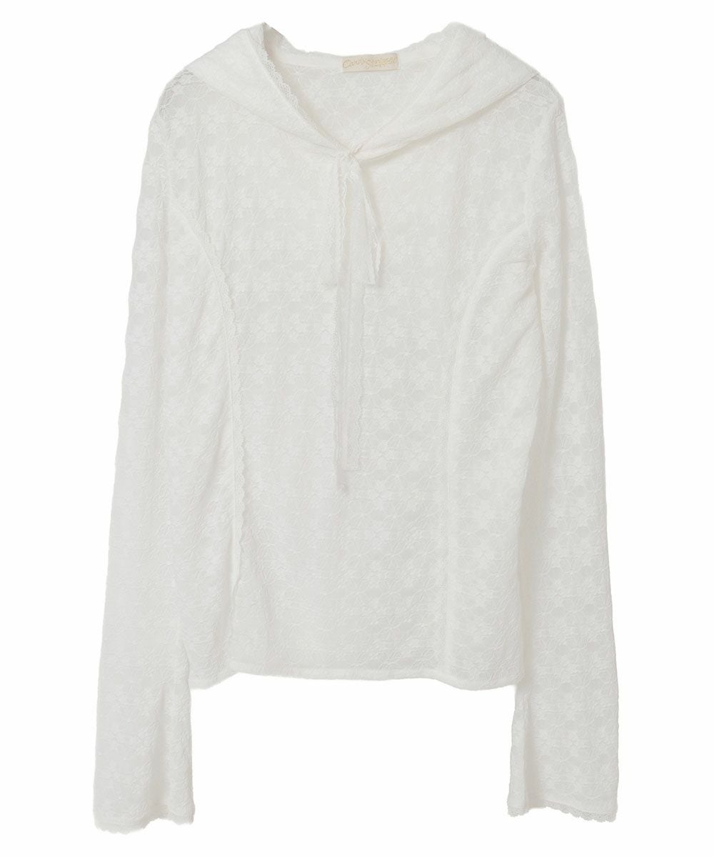 HOODED LACE TOPS | Candy Stripper（キャンディ ストリッパー