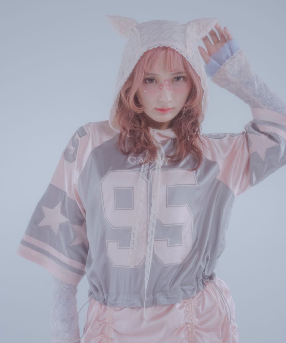 NUMBERING SATIN ONE-PIECE | Candy Stripper（キャンディ