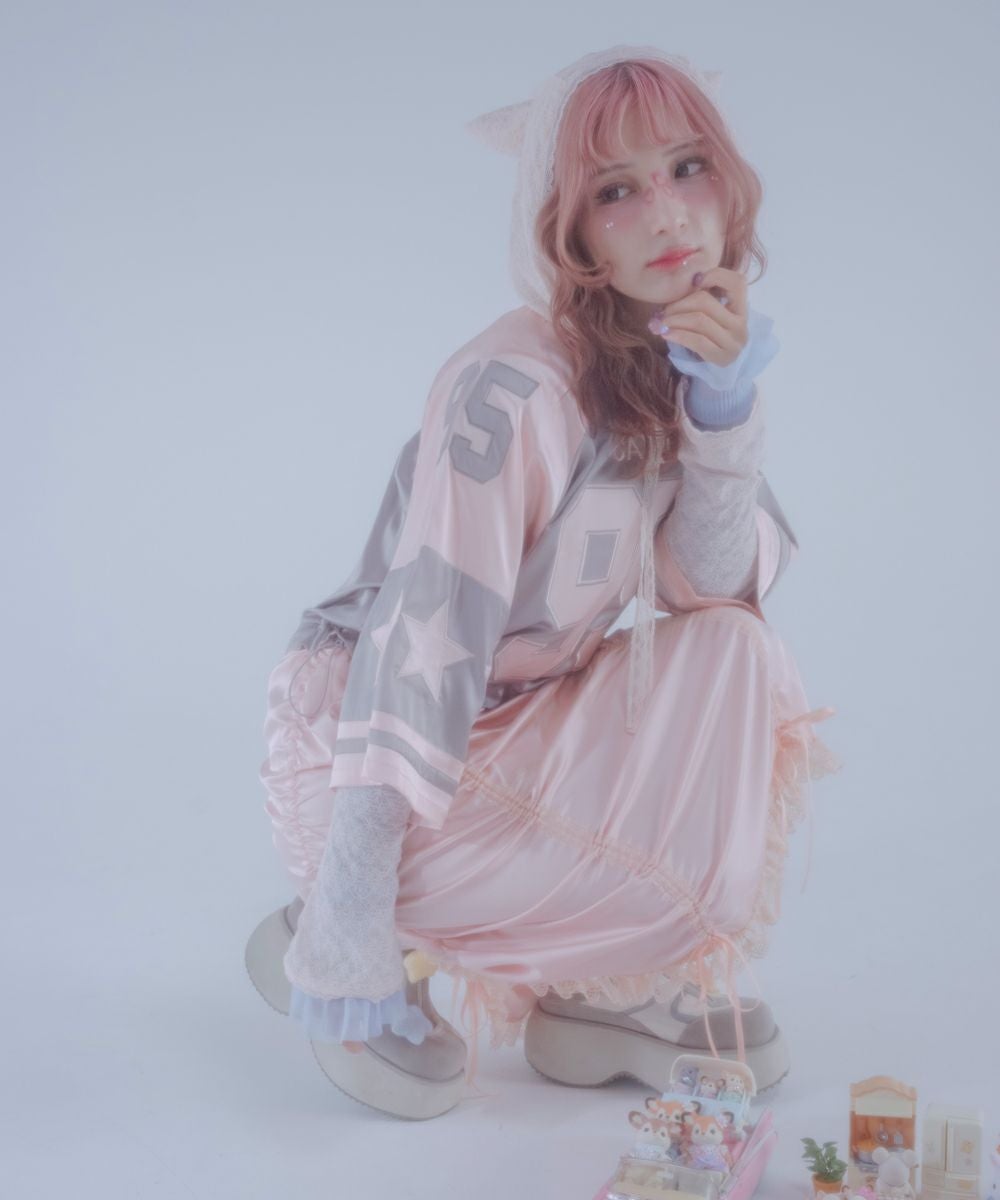 NUMBERING SATIN ONE-PIECE | Candy Stripper（キャンディ