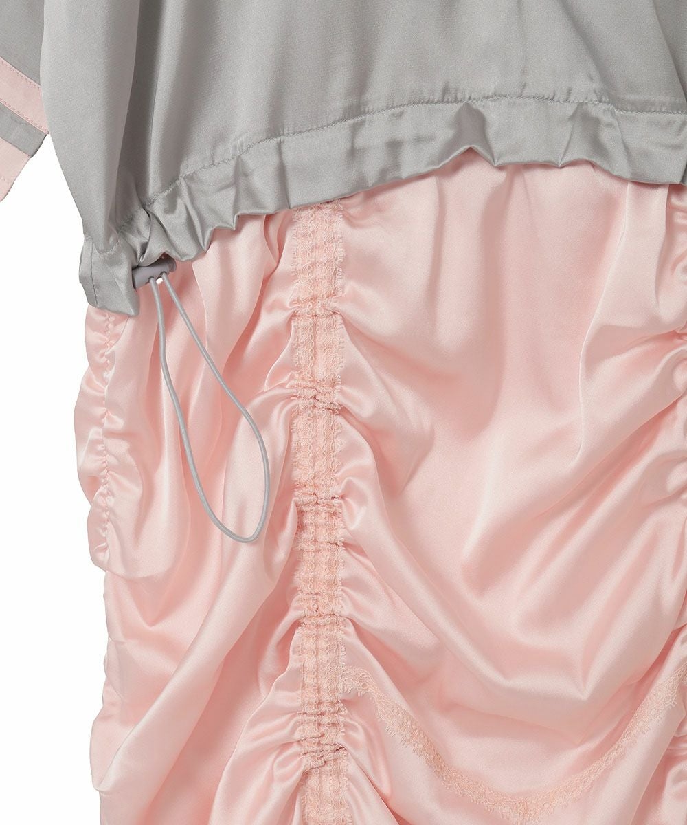 NUMBERING SATIN ONE-PIECE | Candy Stripper（キャンディ