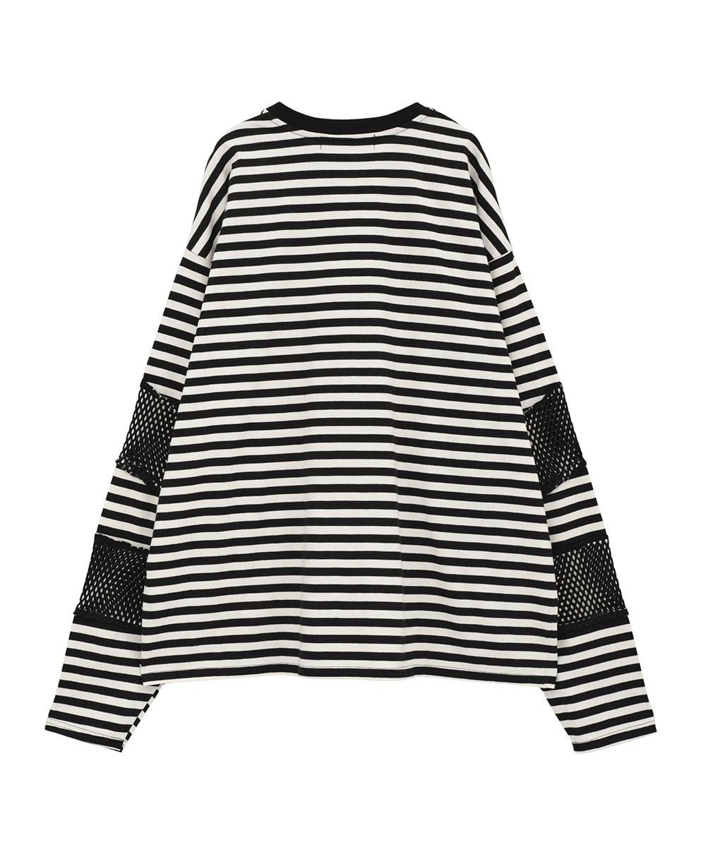BROKEN BEAR PATCHED BORDER TOPS | Candy Stripper（キャンディ