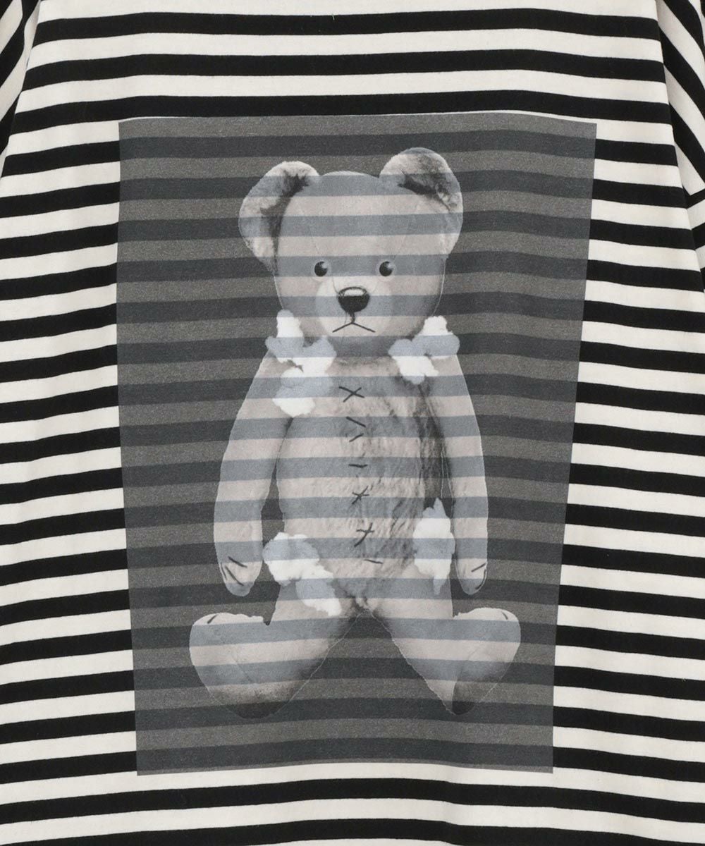 トップス BROKEN BEAR PATCHED BORDER TOPS BROKEN BEAR PATCHED BORDER TOPS | Candy Stripper（キャンディ