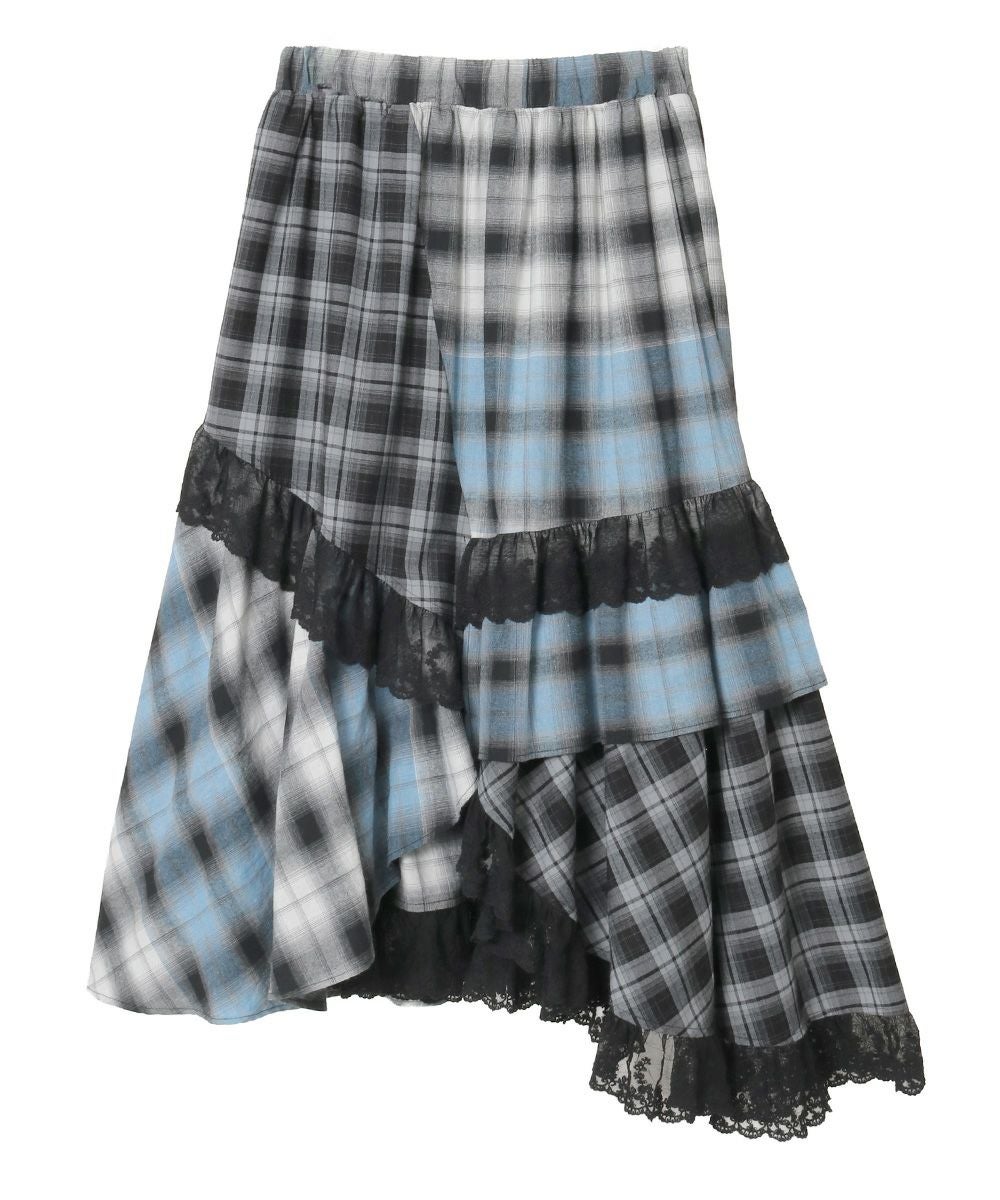 LACE CHECK SKIRT | Candy Stripper（キャンディ ストリッパー