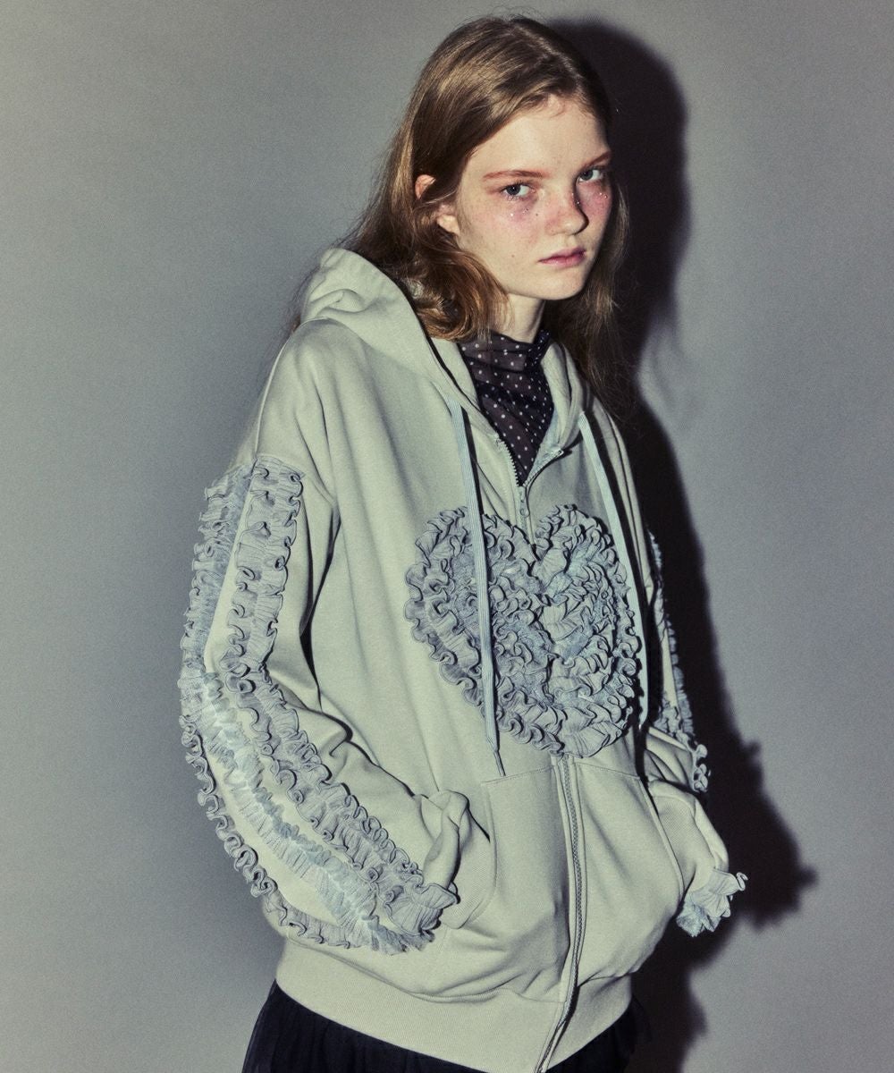 HEART FRILL HOODIE | Candy Stripper（キャンディ ストリッパー