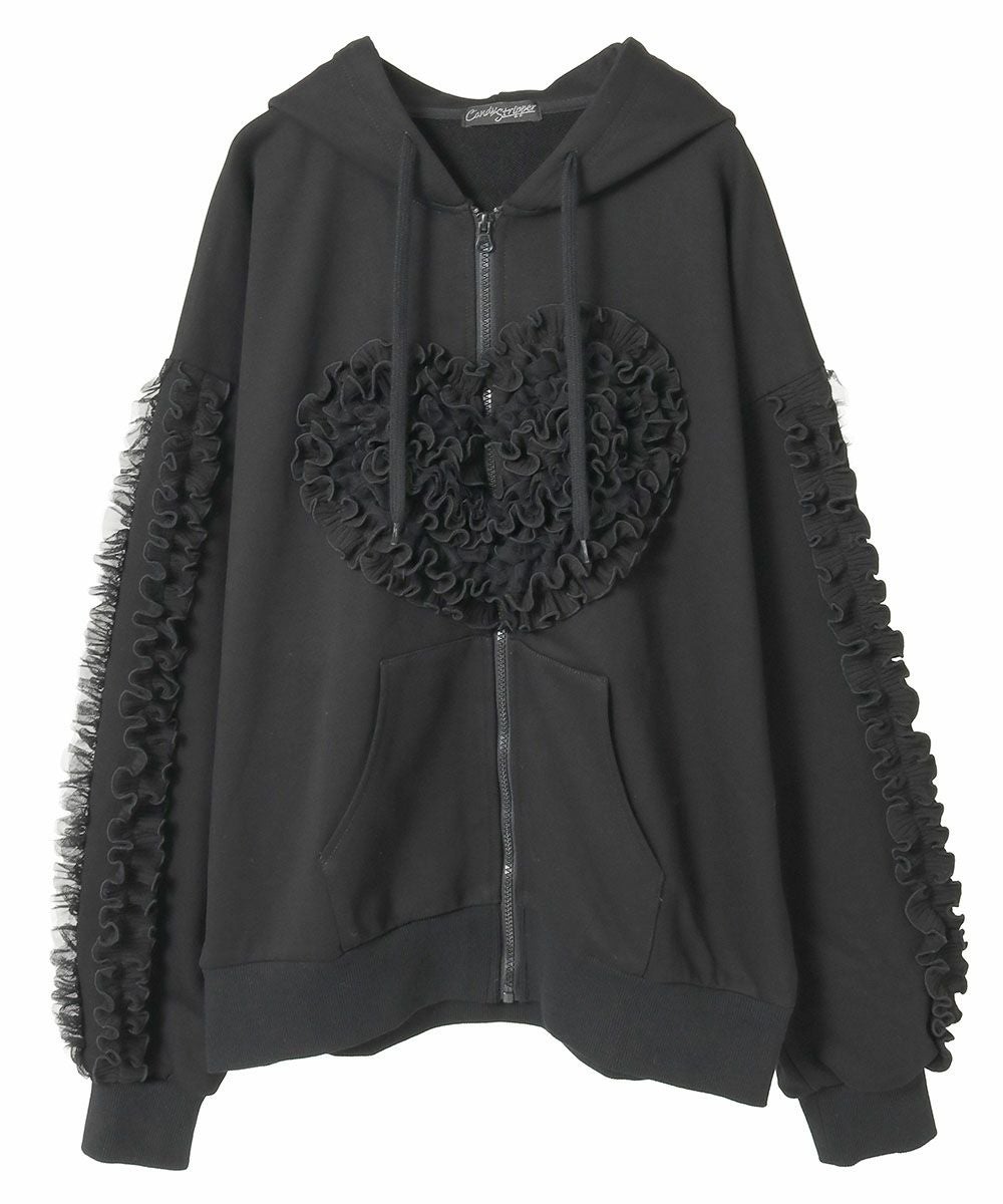 HEART FRILL HOODIE | Candy Stripper（キャンディ ストリッパー
