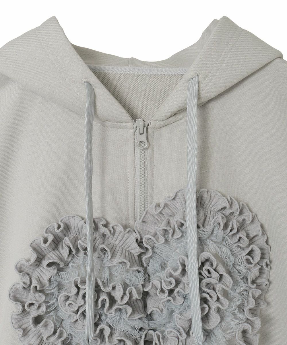 HEART FRILL HOODIE | Candy Stripper（キャンディ ストリッパー