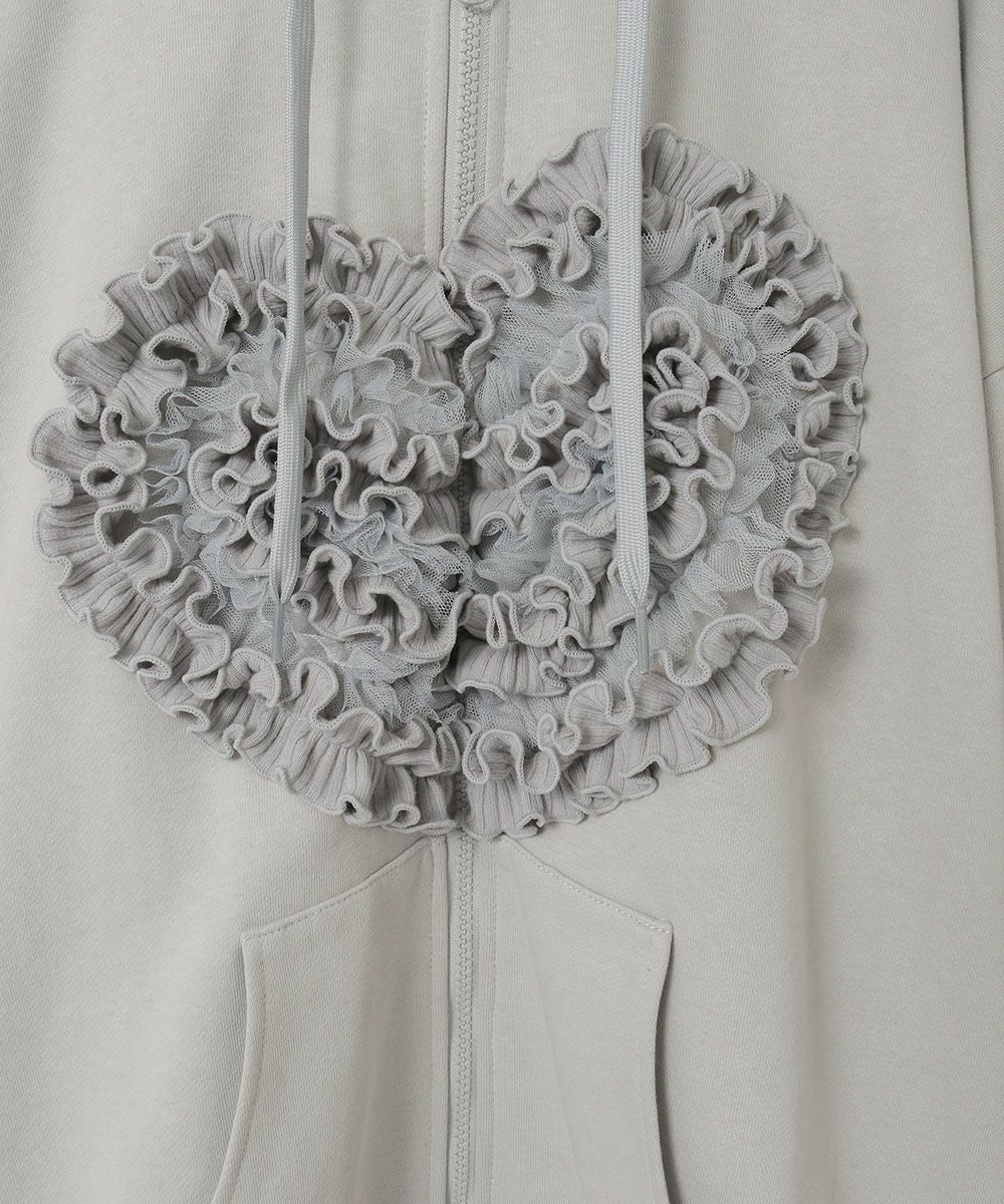 HEART FRILL HOODIE | Candy Stripper（キャンディ ストリッパー