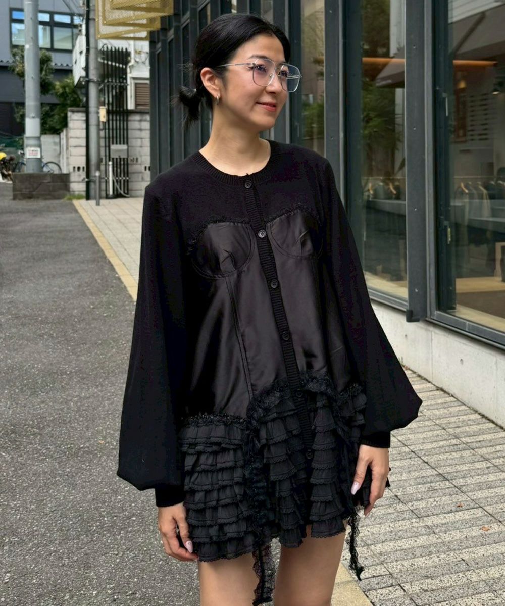CORSET KNIT CARDIGAN | Candy Stripper（キャンディ ストリッパー