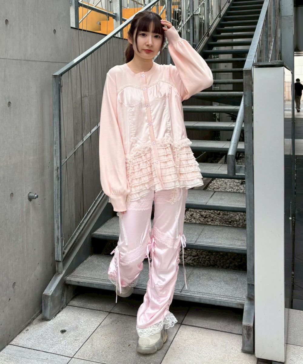 CORSET KNIT CARDIGAN | Candy Stripper（キャンディ ストリッパー