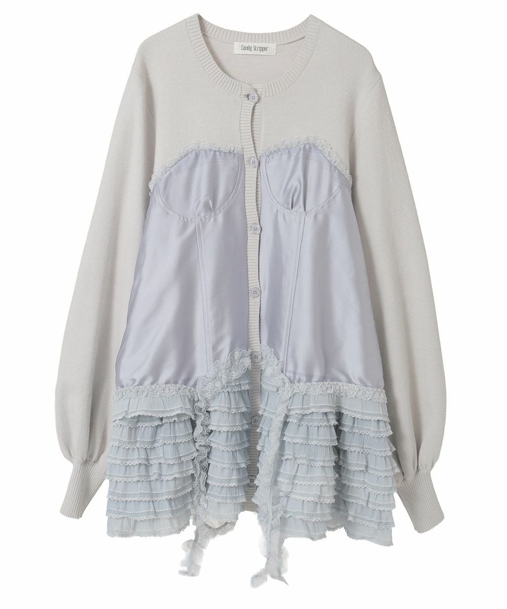CORSET KNIT CARDIGAN | Candy Stripper（キャンディ ストリッパー