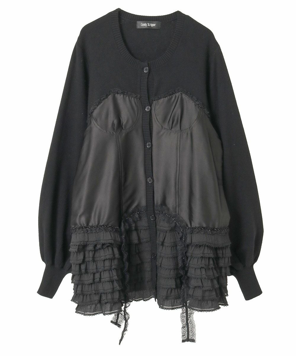 CORSET KNIT CARDIGAN | Candy Stripper（キャンディ ストリッパー