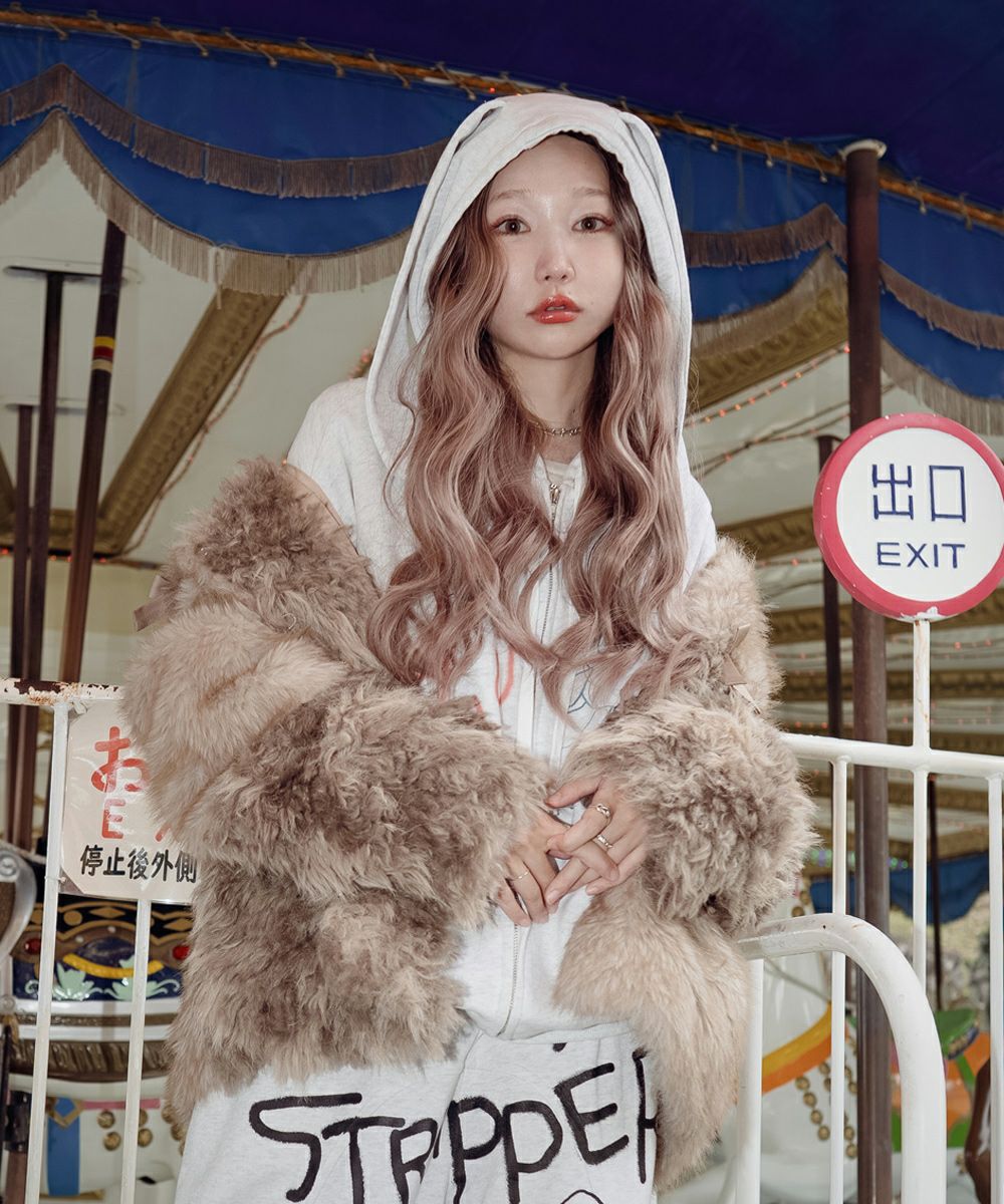 PATCH WORK FUR JACKET | Candy Stripper（キャンディ ストリッパー 