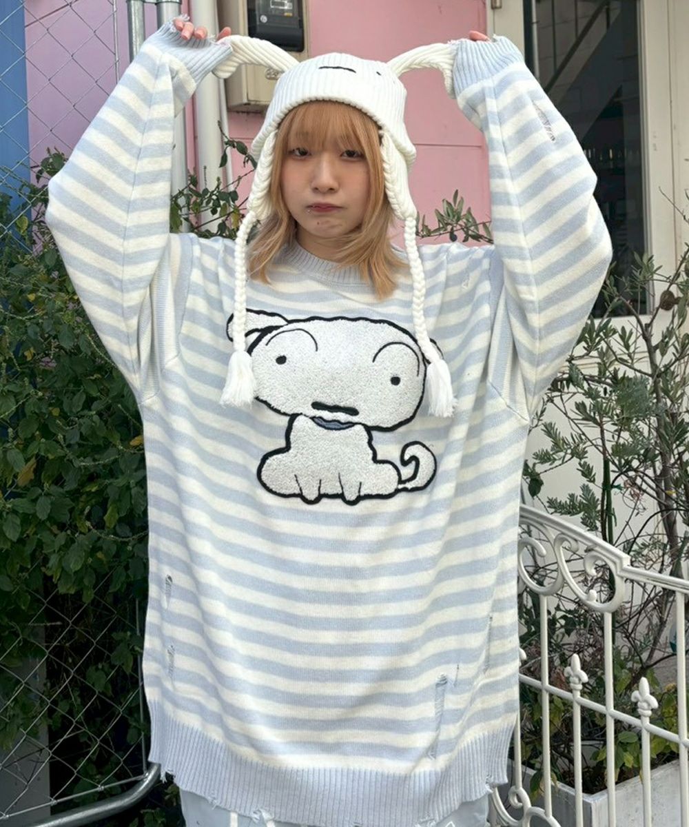 クレヨンしんちゃん】シロとおさんぽ POCHETTE | Candy Stripper