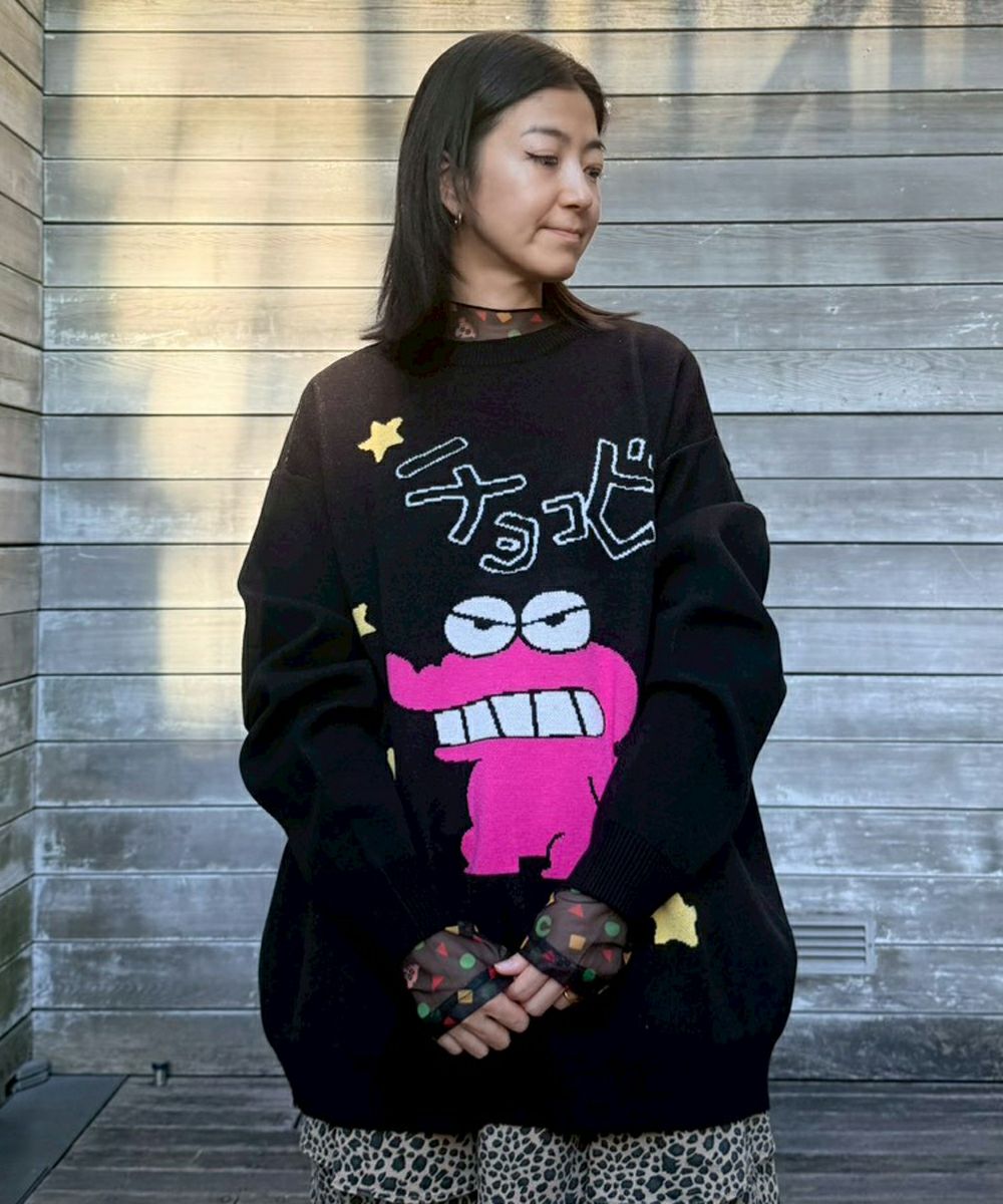 クレヨンしんちゃん】チョコビ KNIT | Candy Stripper（キャンディ