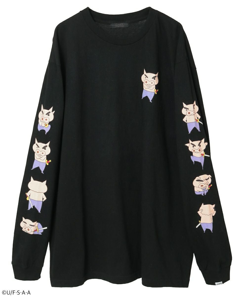 クレヨンしんちゃん】ぶりぶりざえもんがいっぱい L/S TEE | Candy