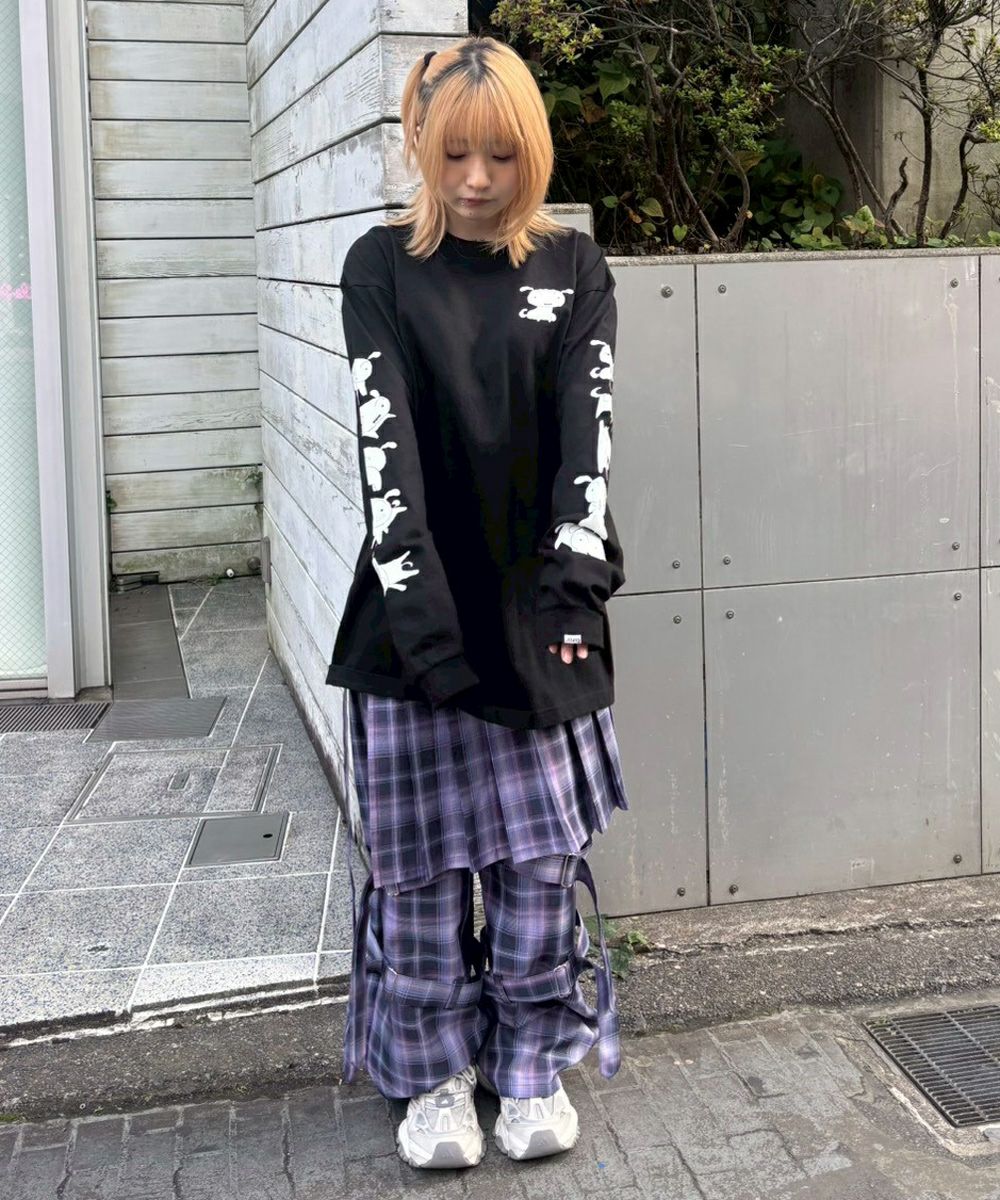 クレヨンしんちゃん】シロがいっぱいL/S TEE | Candy Stripper