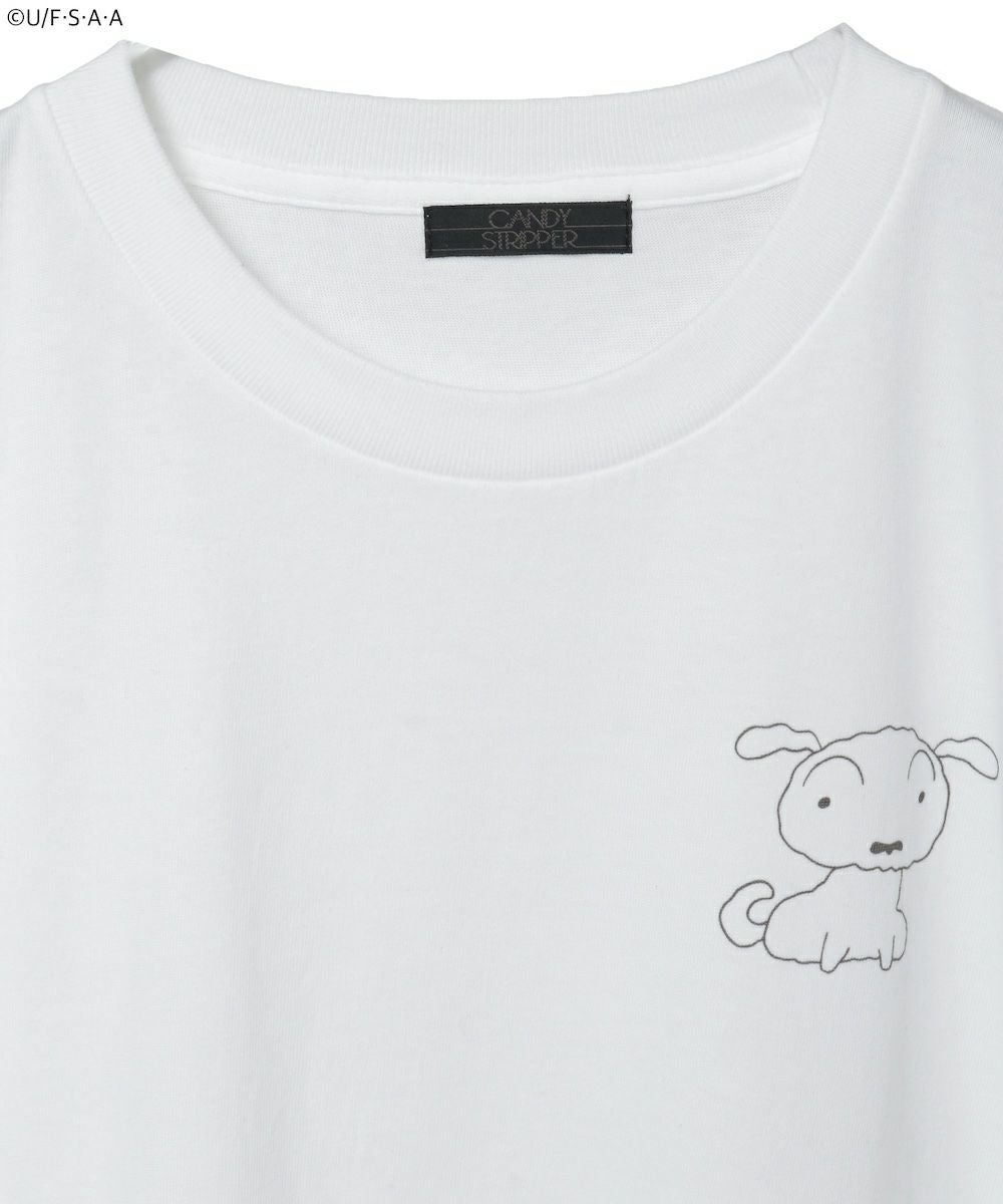 クレヨンしんちゃん】シロがいっぱいL/S TEE | Candy Stripper